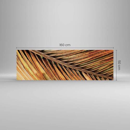 Glass picture - Coconut Gold - 160x50 cm