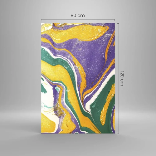 Glass picture - Colour Waves - 80x120 cm