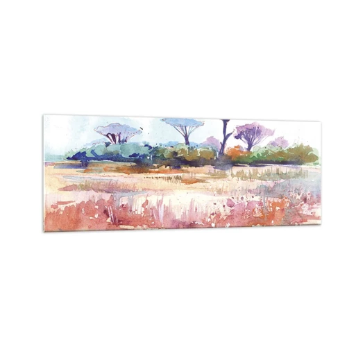 Glass picture - Colour of Savannah - 140x50 cm