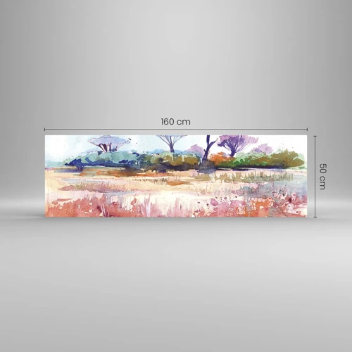 Glass picture - Colour of Savannah - 160x50 cm