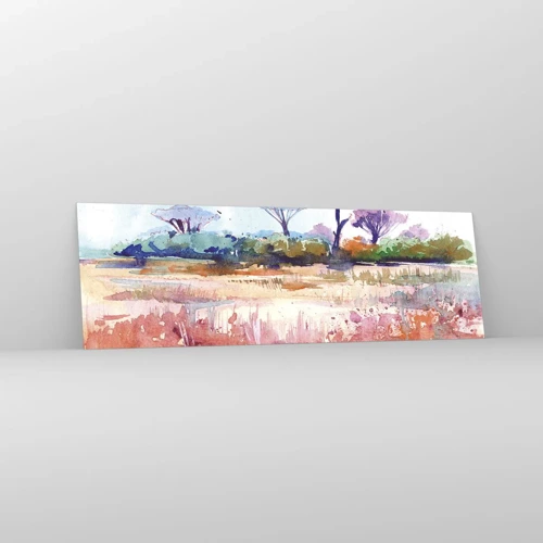 Glass picture - Colour of Savannah - 160x50 cm