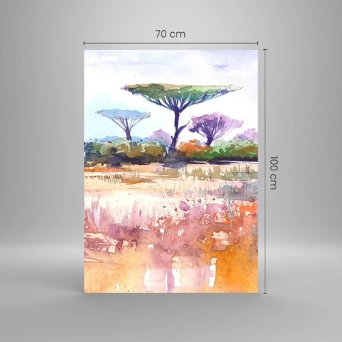 Glass picture - Colour of Savannah - 70x100 cm