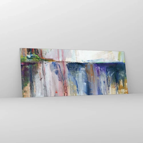 Glass picture - Colourful Impressions an Associations - 100x40 cm