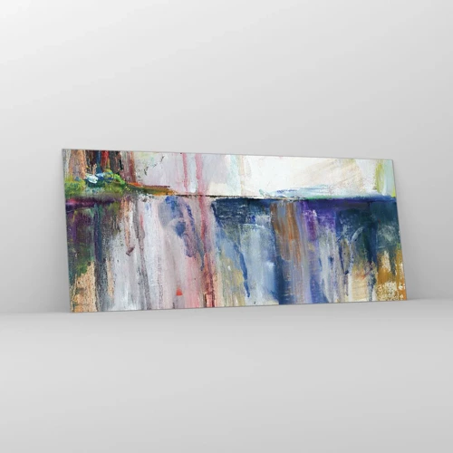 Glass picture - Colourful Impressions an Associations - 120x50 cm