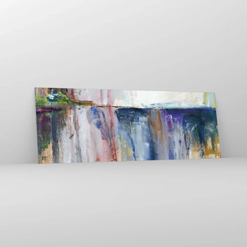 Glass picture - Colourful Impressions an Associations - 140x50 cm