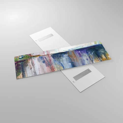 Glass picture - Colourful Impressions an Associations - 160x50 cm