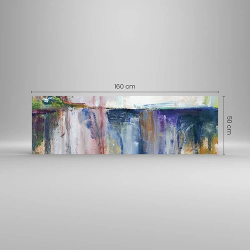 Glass picture - Colourful Impressions an Associations - 160x50 cm