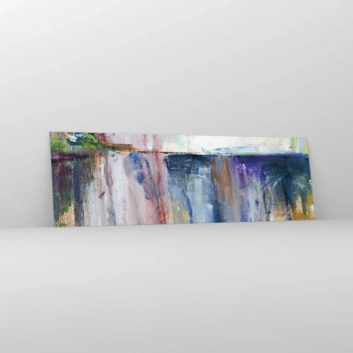 Glass picture - Colourful Impressions an Associations - 160x50 cm