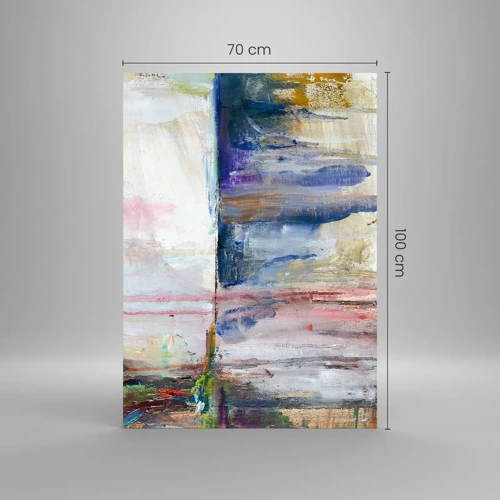 Glass picture - Colourful Impressions an Associations - 70x100 cm