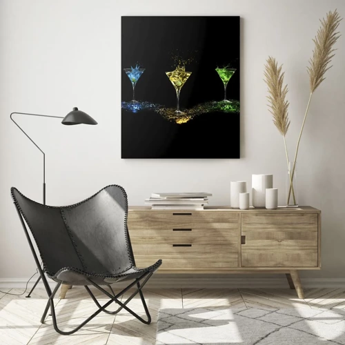 Glass picture - Colours of Joy in Crystal Glass - 50x70 cm