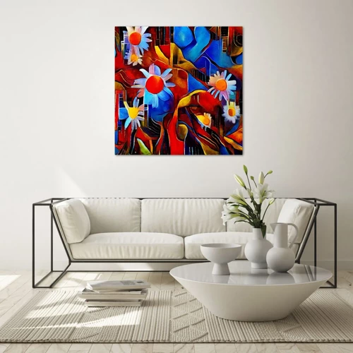 Glass picture - Colours of Life - 70x70 cm