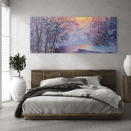 Glass picture - Colours of Winter - 160x50 cm