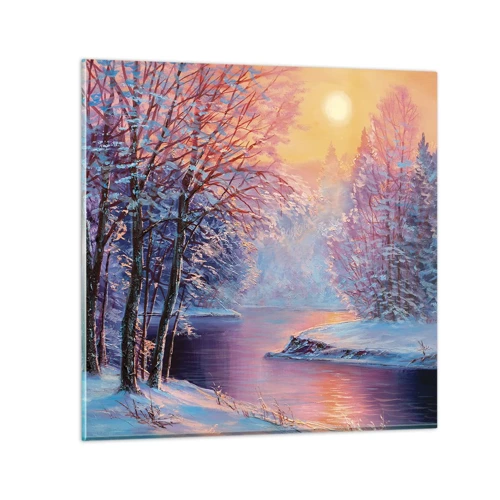 Glass picture - Colours of Winter - 30x30 cm