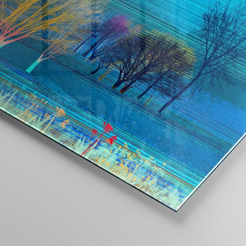 Glass picture - Combed Landcsape - 120x80 cm