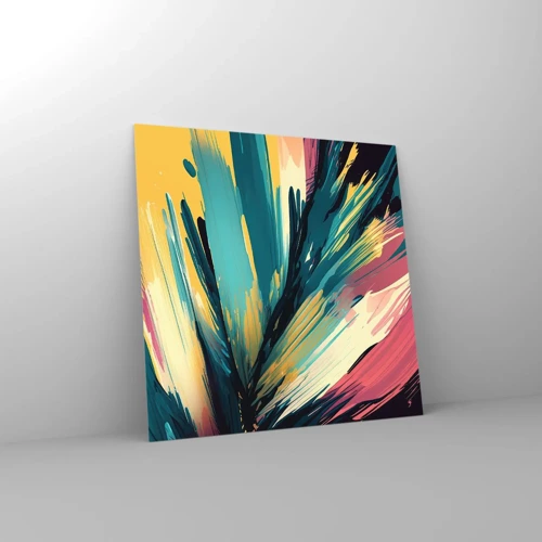 Glass picture - Composition -Explosion of Joy - 60x60 cm