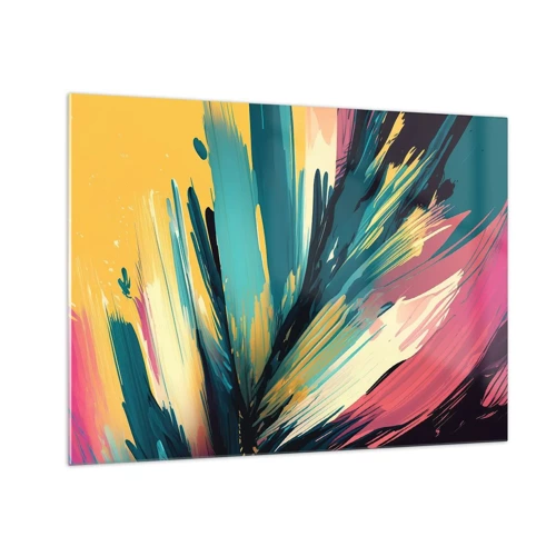 Glass picture - Composition -Explosion of Joy - 70x50 cm