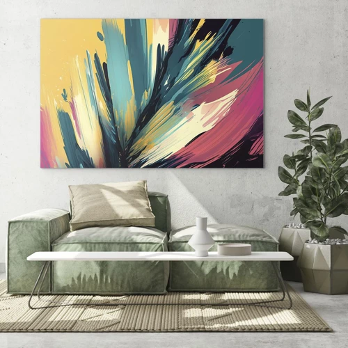 Glass picture - Composition -Explosion of Joy - 70x50 cm