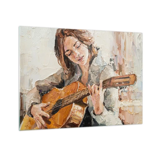 Glass picture - Concert for Guitar and Girly Heart - 70x50 cm