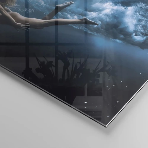Glass picture - Contemporary Syren - 40x40 cm