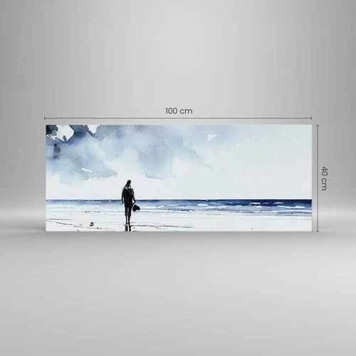 Glass picture - Conversation with the Sea - 100x40 cm