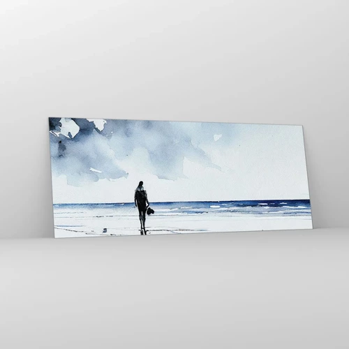 Glass picture - Conversation with the Sea - 100x40 cm