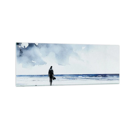 Glass picture - Conversation with the Sea - 140x50 cm