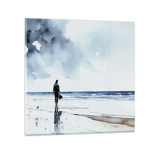 Glass picture - Conversation with the Sea - 60x60 cm