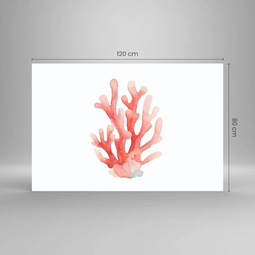 Glass picture - Coral Colour Colars - 120x80 cm