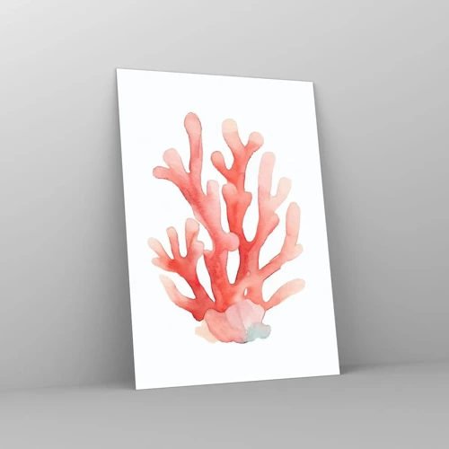 Glass picture - Coral Colour Colars - 50x70 cm