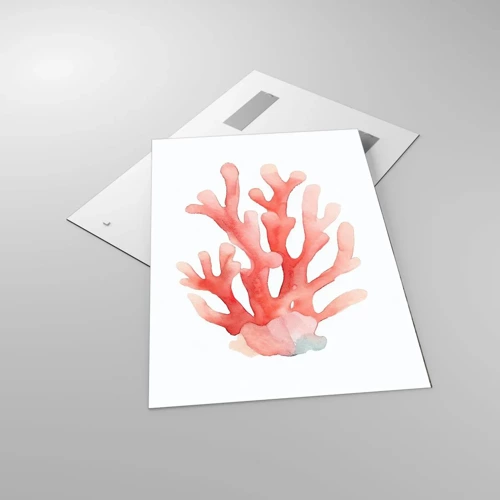 Glass picture - Coral Colour Colars - 70x100 cm