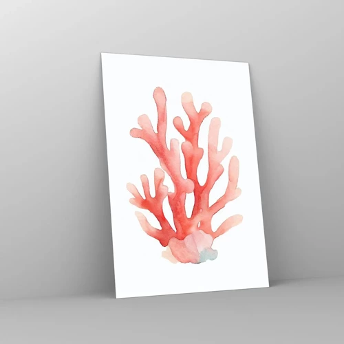 Glass picture - Coral Colour Colars - 70x100 cm