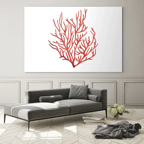 Glass picture - Coral Filigree - 100x70 cm