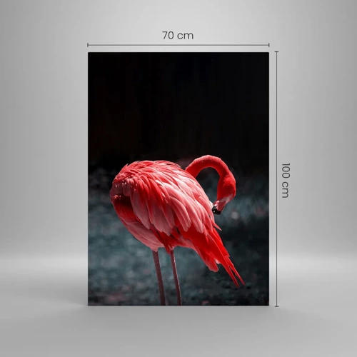 Glass picture - Crimson Poem of Nature - 70x100 cm