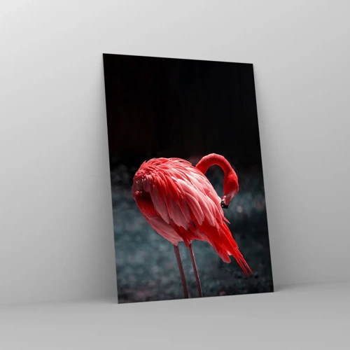 Glass picture - Crimson Poem of Nature - 70x100 cm