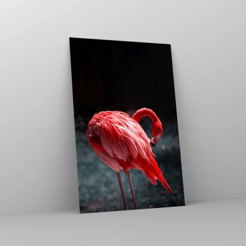 Glass picture - Crimson Poem of Nature - 80x120 cm