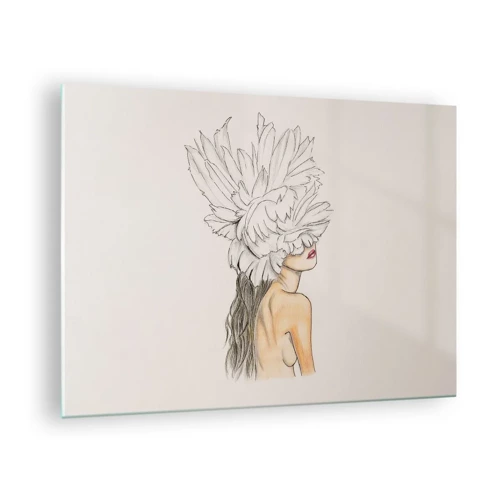 Glass picture - Crowned Beauty - 70x50 cm