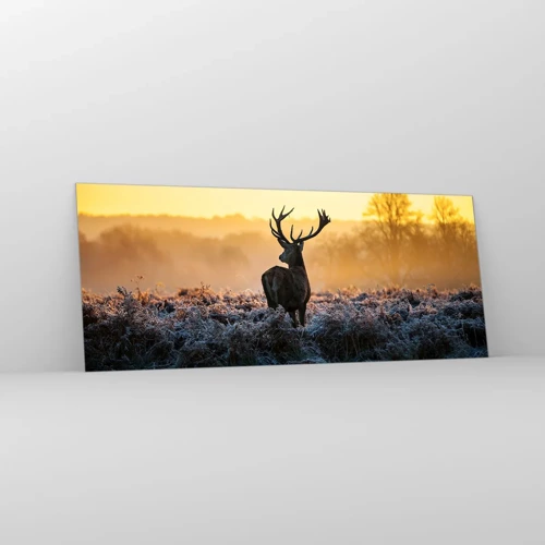 Glass picture - Crowned in Its Kingdom - 100x40 cm