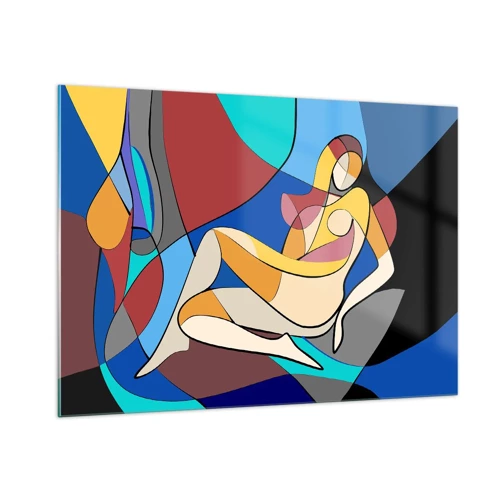 Glass picture - Cubist Nude - 100x70 cm