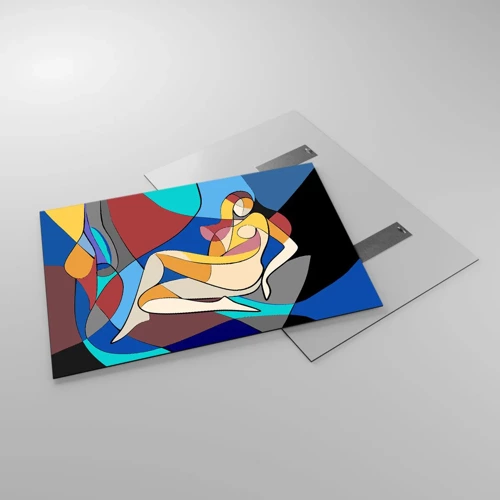 Glass picture - Cubist Nude - 100x70 cm