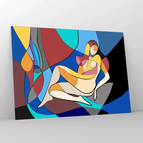 Glass picture - Cubist Nude - 100x70 cm
