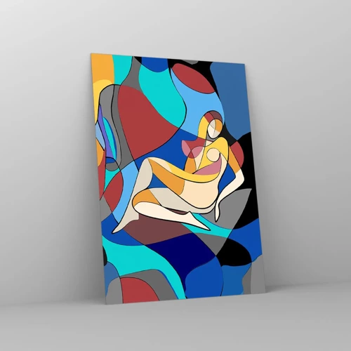 Glass picture - Cubist Nude - 50x70 cm