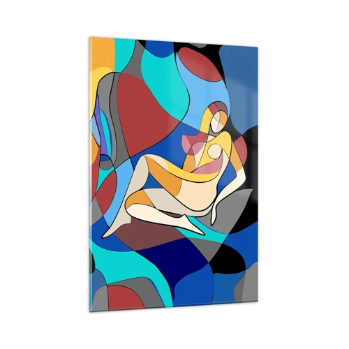 Glass picture - Cubist Nude - 80x120 cm