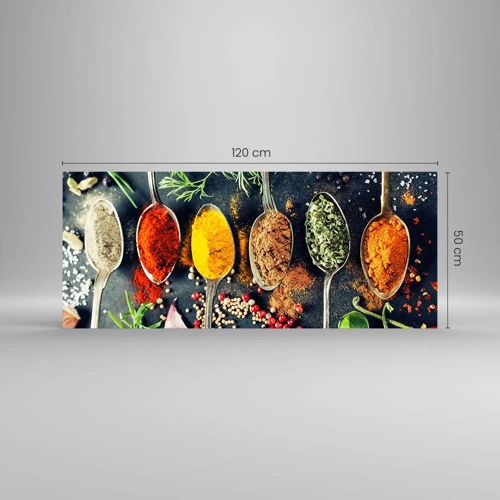 Glass picture - Culinary Magic - 120x50 cm