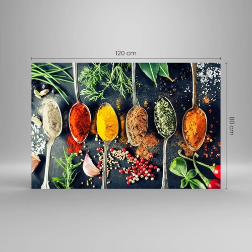 Glass picture - Culinary Magic - 120x80 cm