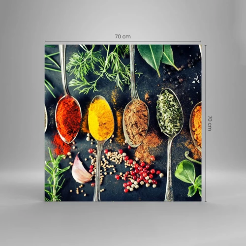 Glass picture - Culinary Magic - 70x70 cm