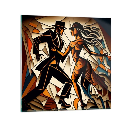 Glass picture - Dance of Passion  - 40x40 cm