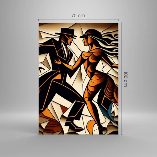 Glass picture - Dance of Passion  - 70x100 cm