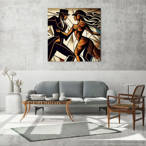 Glass picture - Dance of Passion  - 70x70 cm