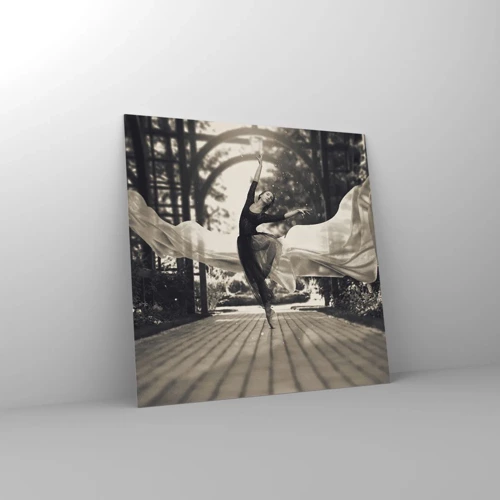 Glass picture - Dance of the Garden Spirit - 40x40 cm