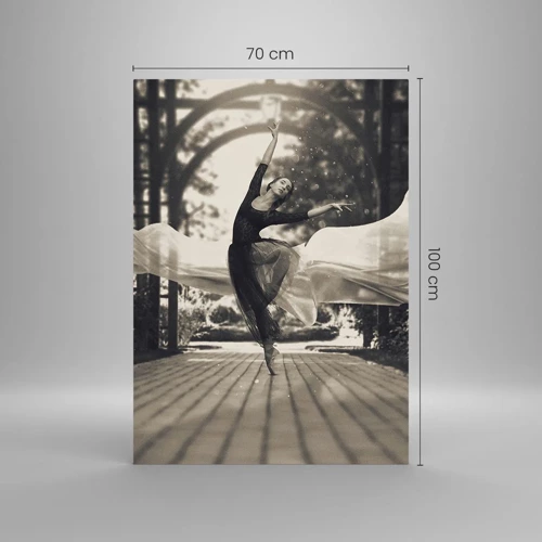 Glass picture - Dance of the Garden Spirit - 70x100 cm